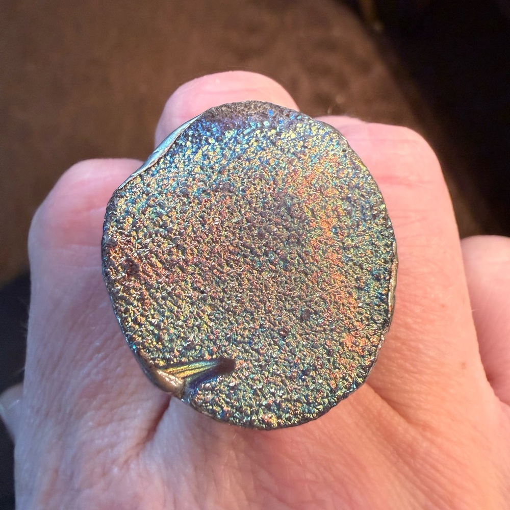 Titanium Druzy Ring